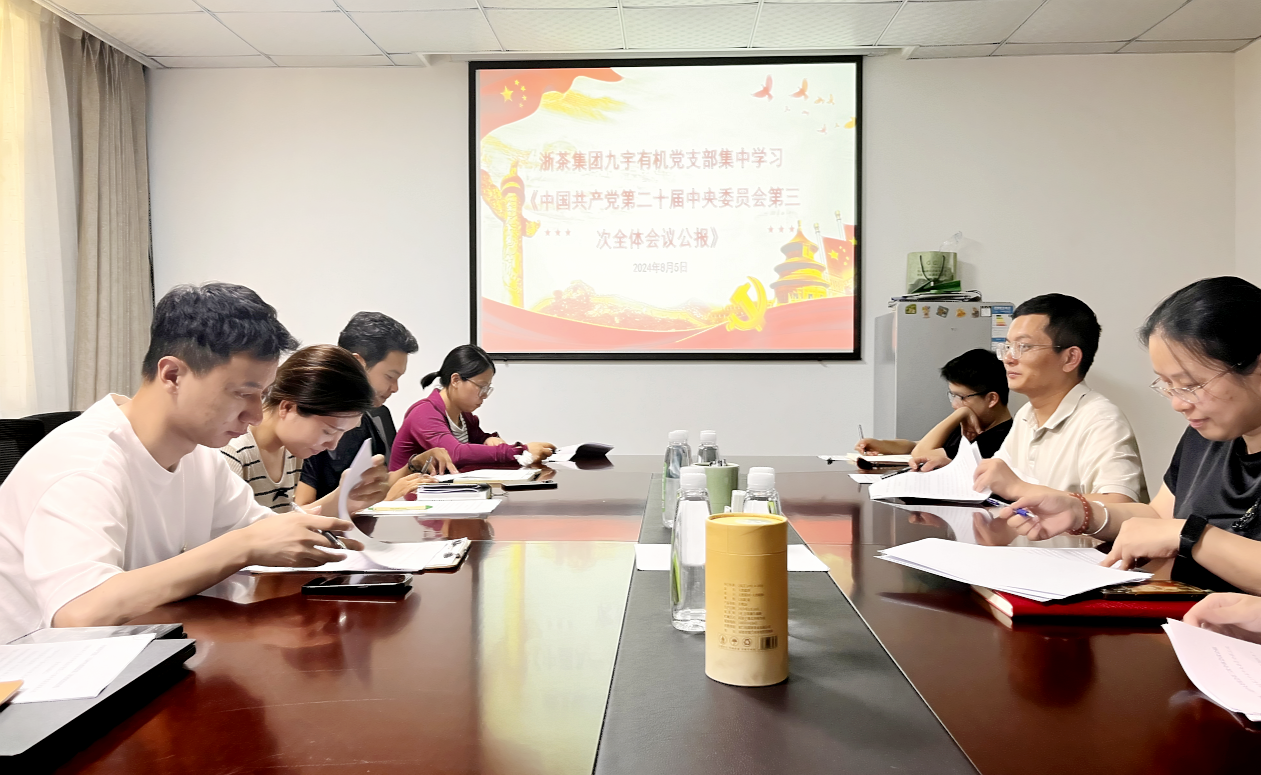 九宇有機(jī)黨支部開展黨的二十屆三中全會精神專題學(xué)習(xí)