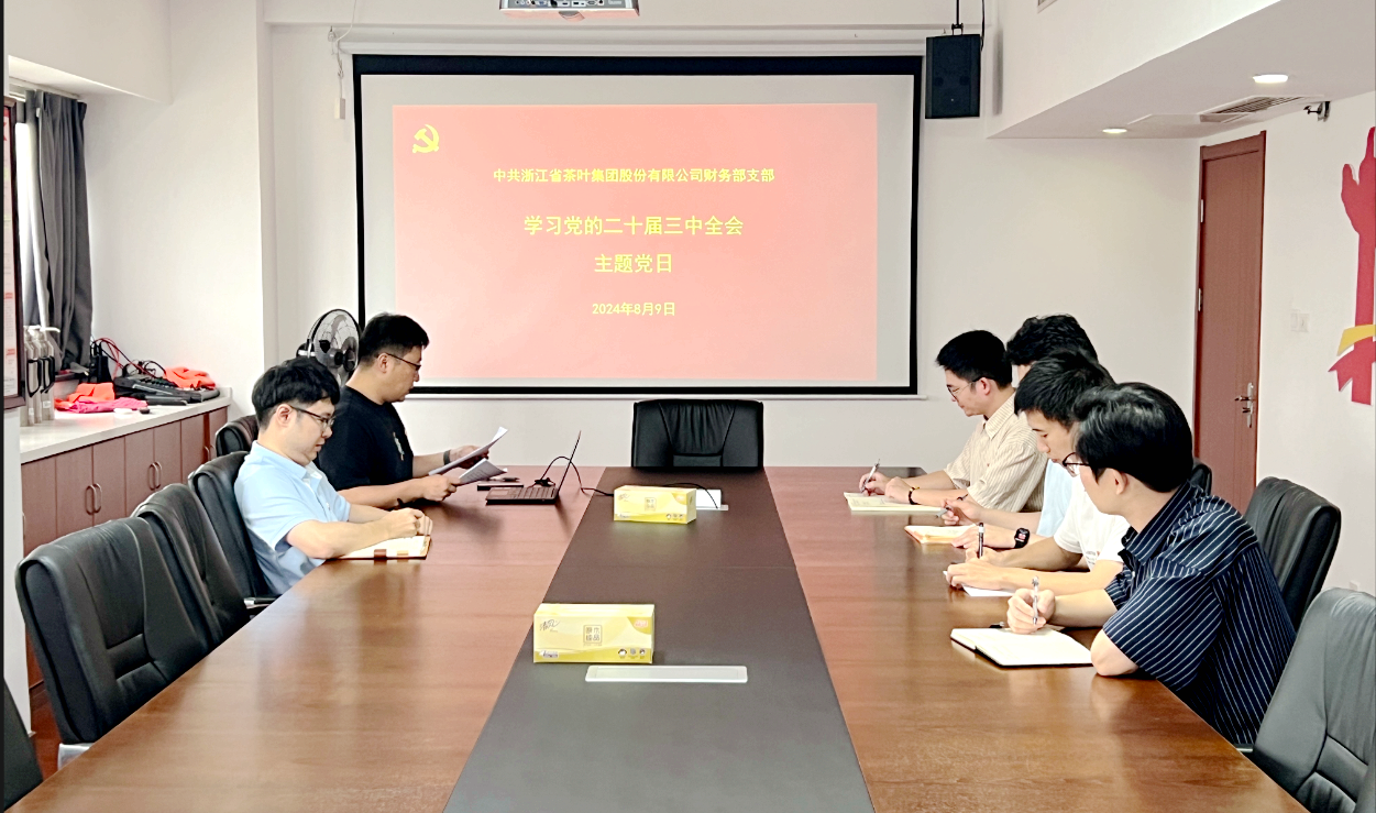 浙茶集團(tuán)財(cái)務(wù)部黨支部開展學(xué)習(xí)黨的二十屆三中全會精神主題黨日活動